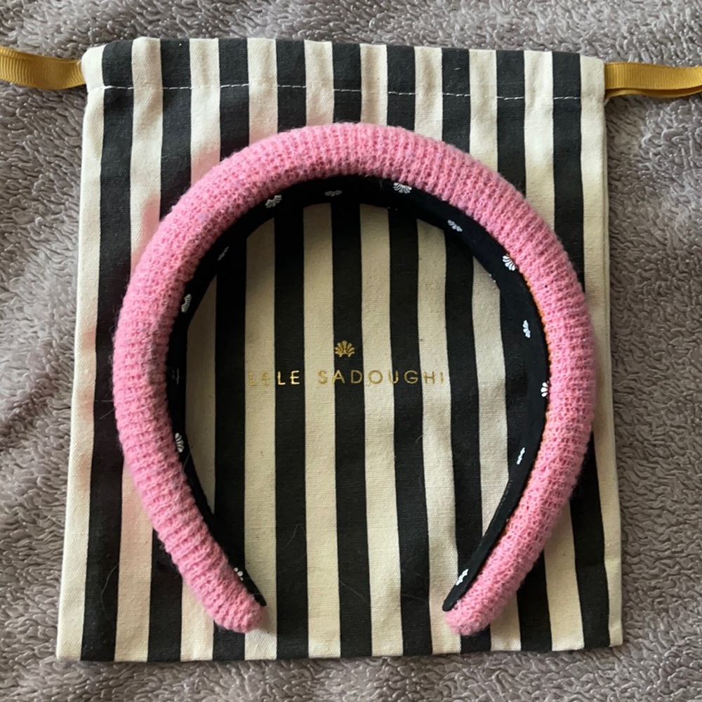 Lele Sadoughi Pink Padded Headband